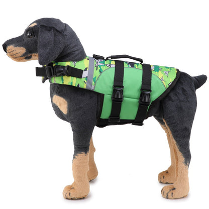 Whale mermaid chest back swimsuit life jacket Pet supplies Reflective buoyancy dog swimsuit