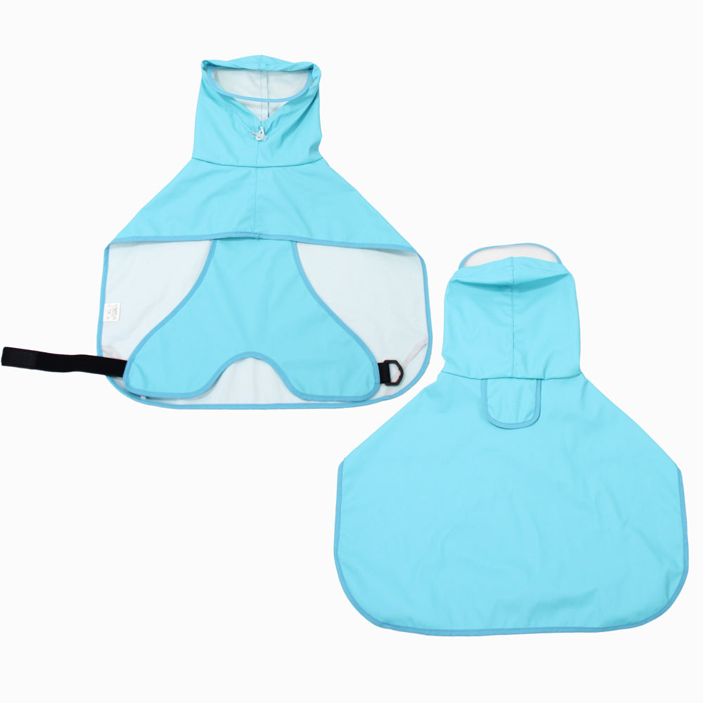 Pet Raincoats Belly Guard Raincoat PU Material Waterproof