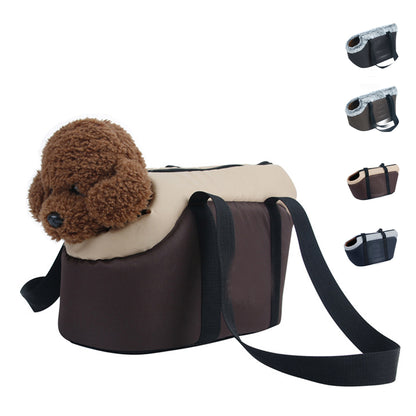 Pet Shoulder Carrier Purse Warm Sponge Travel Bag Puppy Cat Dog Portable Warm Tote