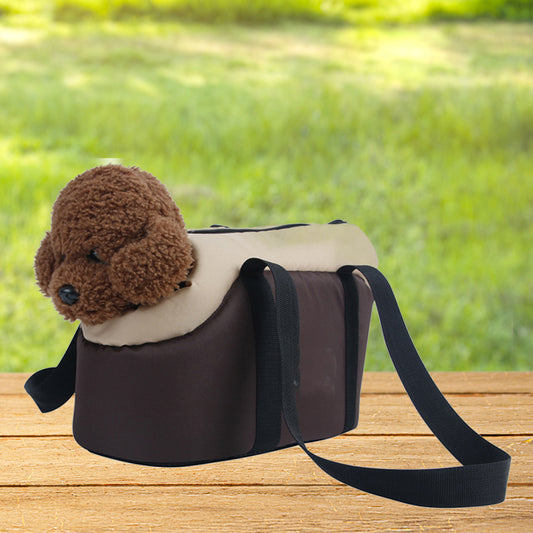 Pet Shoulder Carrier Purse Warm Sponge Travel Bag Puppy Cat Dog Portable Warm Tote