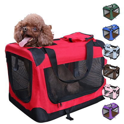 Pet Fabric Dog Cat Crate Puppy Carrier Travel Cage