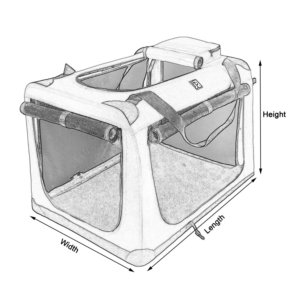 Pet Fabric Dog Cat Crate Puppy Carrier Travel Cage