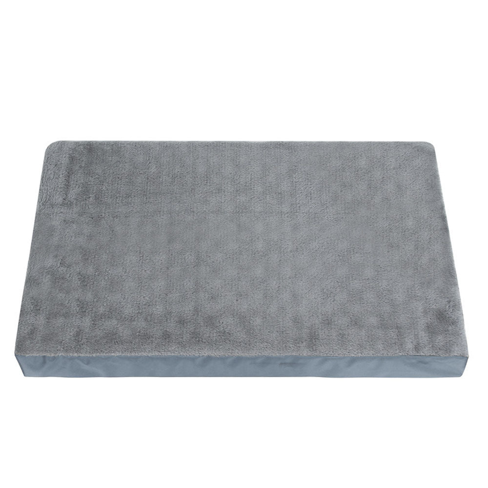 Pet Dog Cat Bed Mat Oxford Cloth Arctic Fleece Chew of Proof Memory Foam