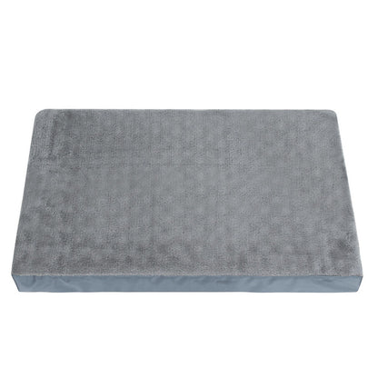 Pet Dog Cat Bed Mat Oxford Cloth Arctic Fleece Chew of Proof Memory Foam