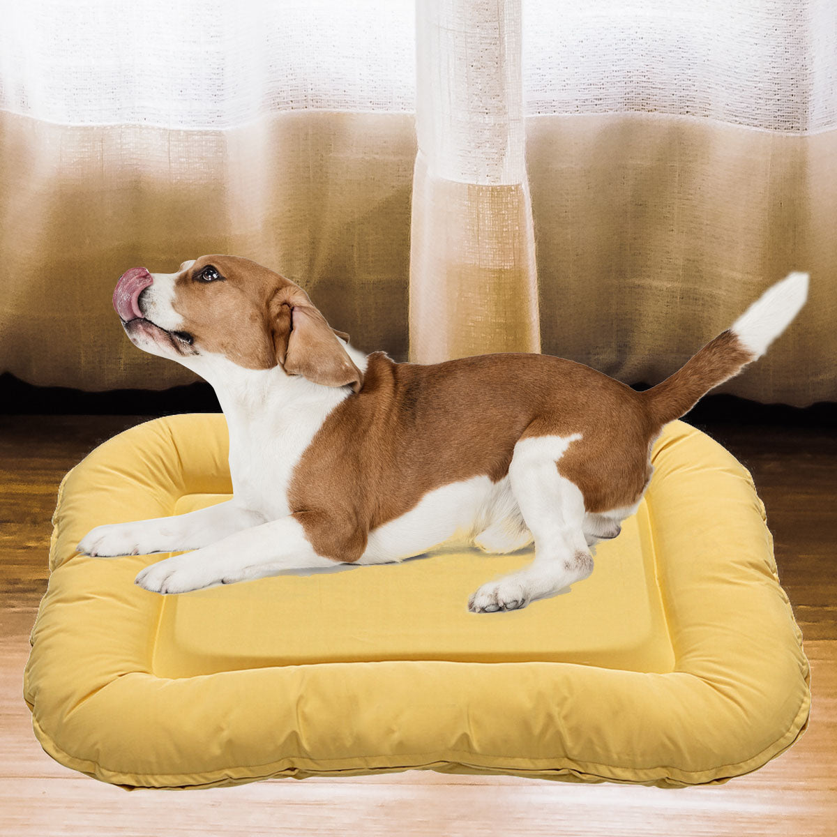 Dog Bed Dog Mat Waterproof Pet GEL Memory Foam Raw Cotton Filling