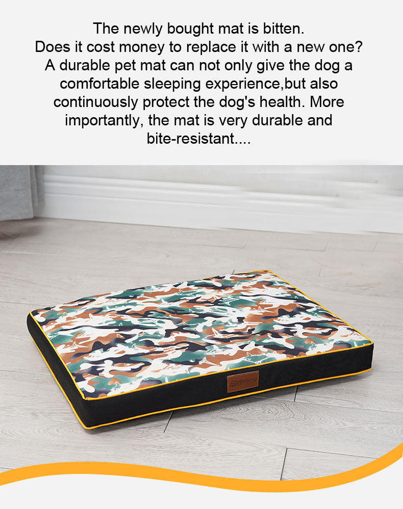 Orthopedic Chew Proof Dog Beds Mats Bite-Resistant and Waterproof