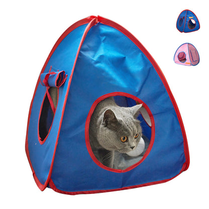 Oxford Cloth pet cat Nesting indoor Fairy Peach tent Waterproof three sided opening outdoor pet tent