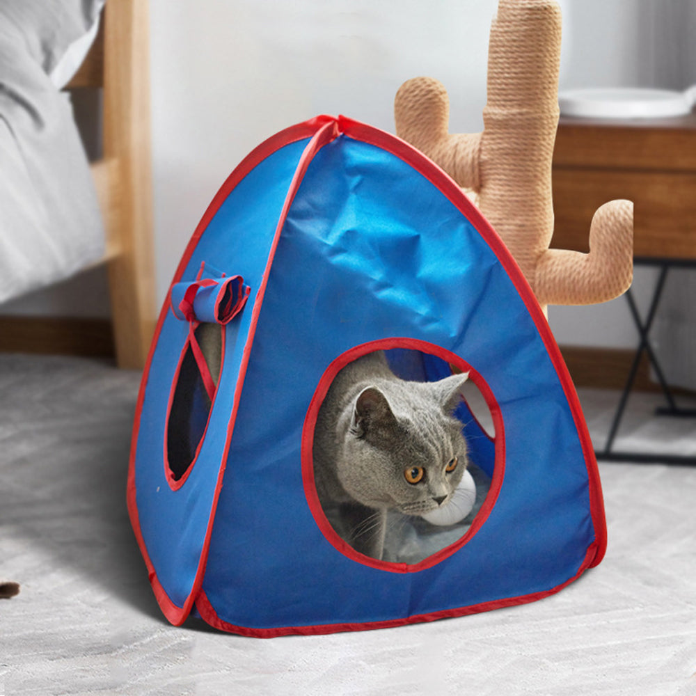 Oxford Cloth pet cat Nesting indoor Fairy Peach tent Waterproof three sided opening outdoor pet tent