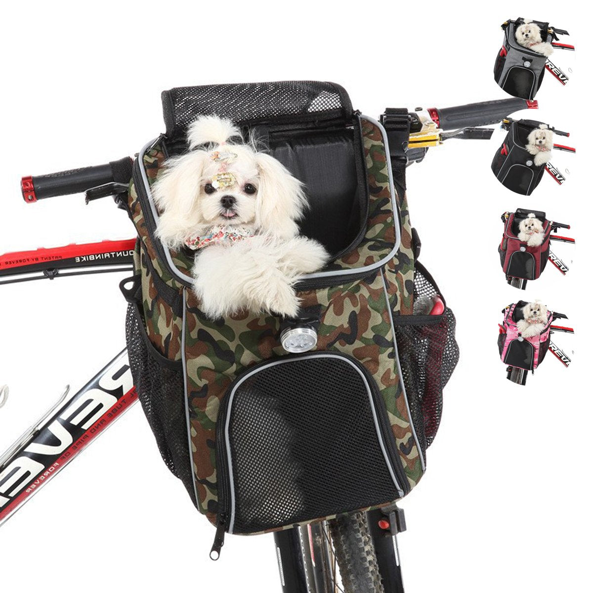 Dog Cat Bike Basket Multifunctional Pet Carrier Backpack Bicycle Front Bag Cat Carrier