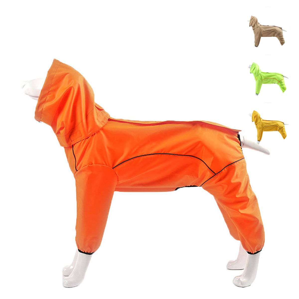 New Stylish Comfy Dog Full Coverage Raincoat Large Dog Waterproof Breathable