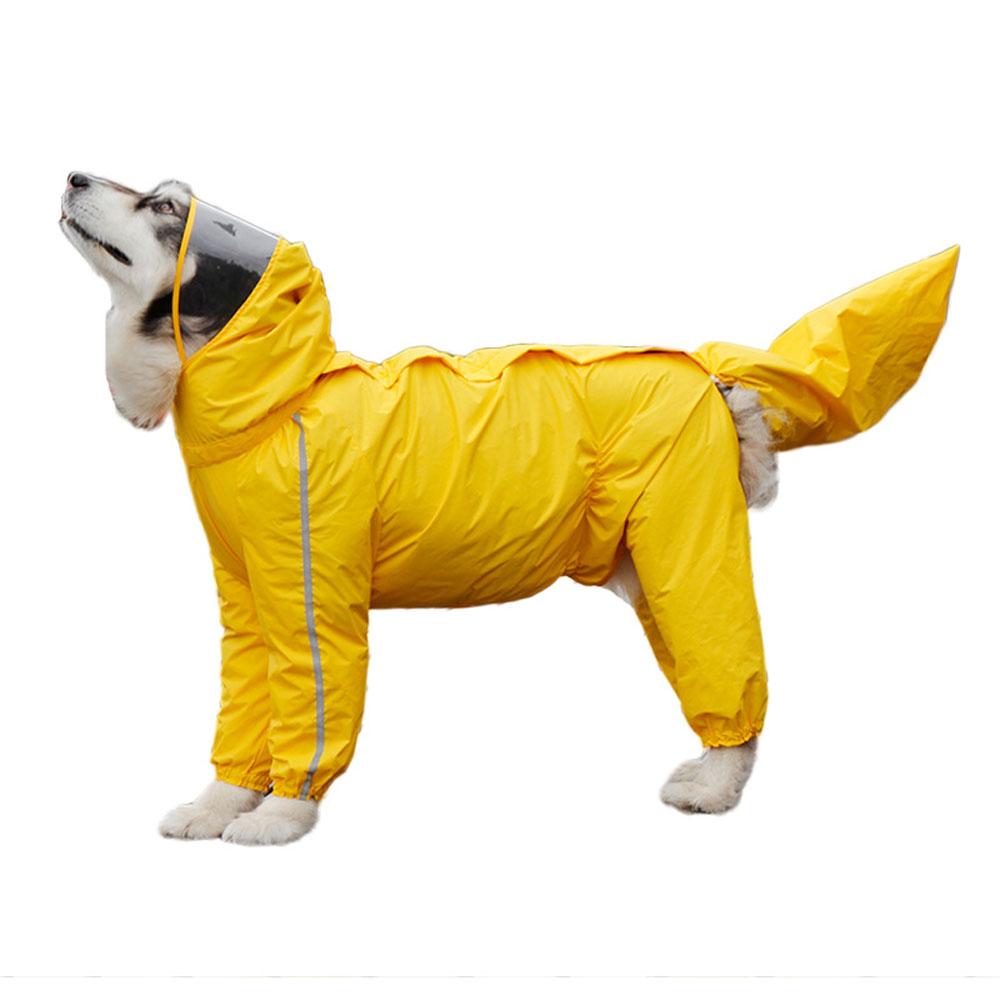 Pet Raincoat Poncho Waterproof Rain Jacket Hood Lightweight Medium Dog