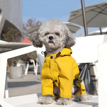 Dog Raincoat Full-Body Waterproof Poncho Breathable and Exclusive Rainy Day Companion