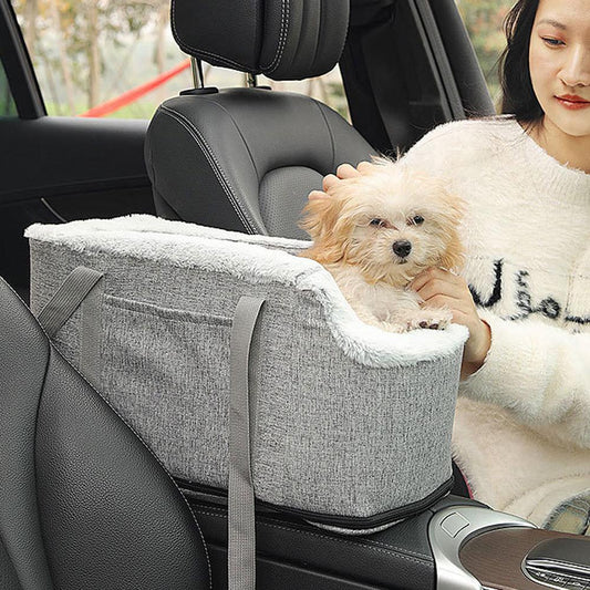 Dog Cat Car Seat with Travel Outing Carrier Bag