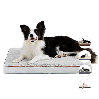 Orthopedic Memory Foam Blanket Bed for Large Dog Removable Washable Cover