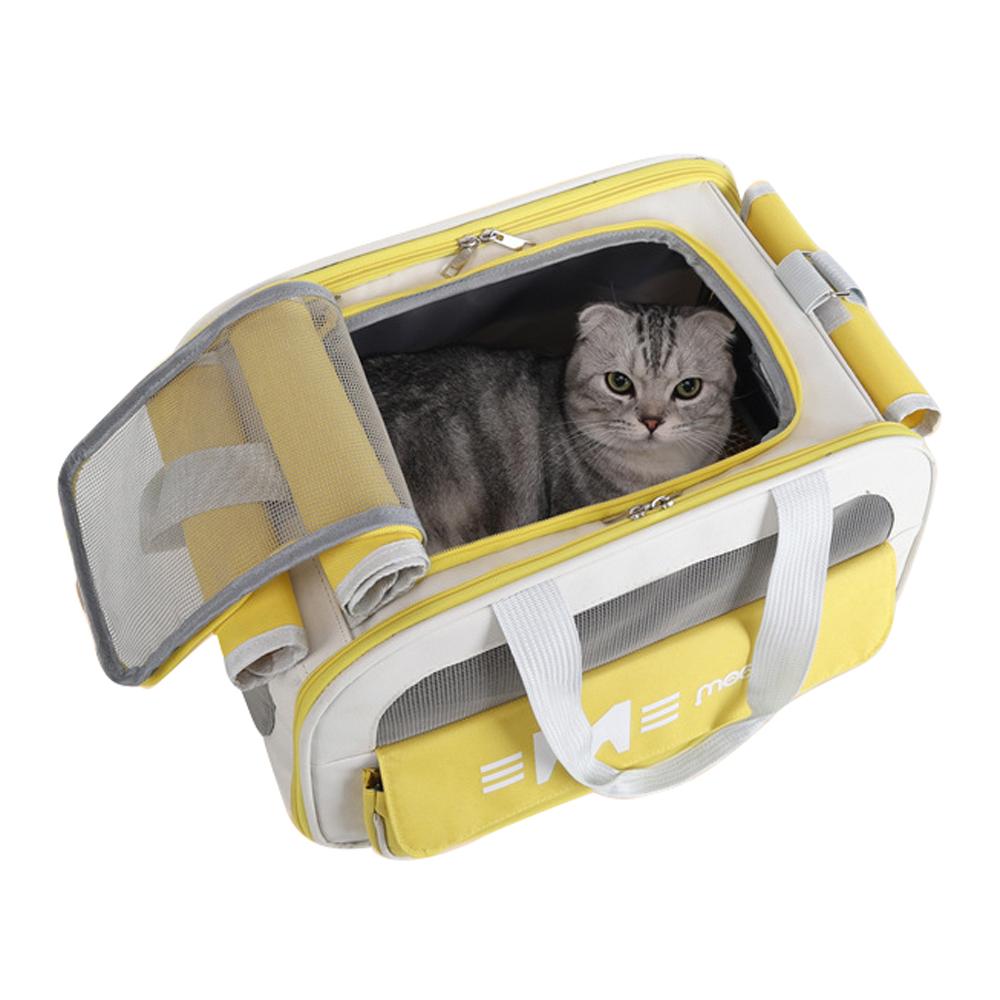 Cat Dog Puppy Pet Transport Box Carrier Bag Portable Foldable Handbag Shoulder Breathable