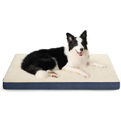 Orthopedic Memory Foam Blanket Bed for Large Dog Removable Washable Cover