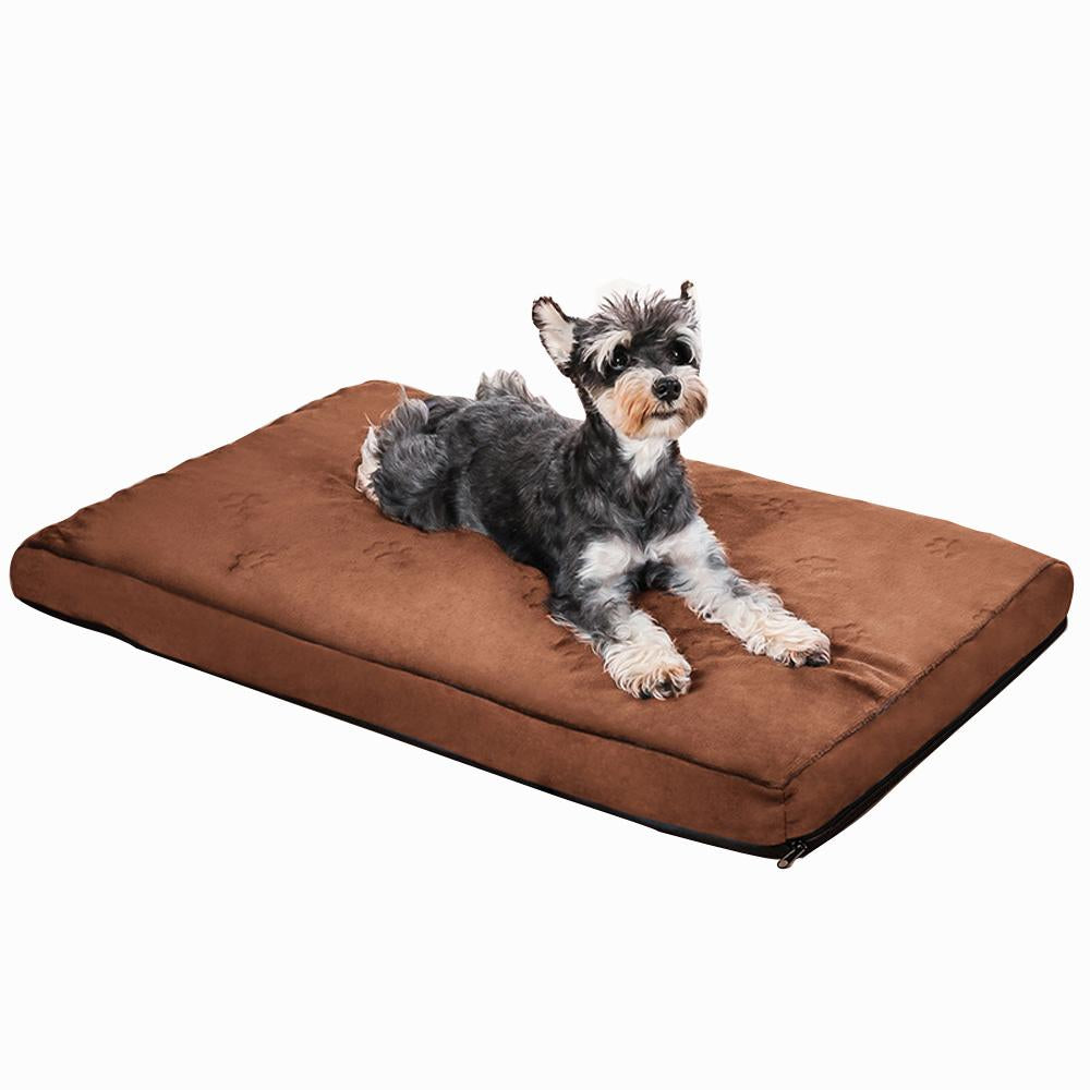 Dog Bed Mat Flannel Memory Sponge Oxford Cloth Chew of Proof Non-Slip