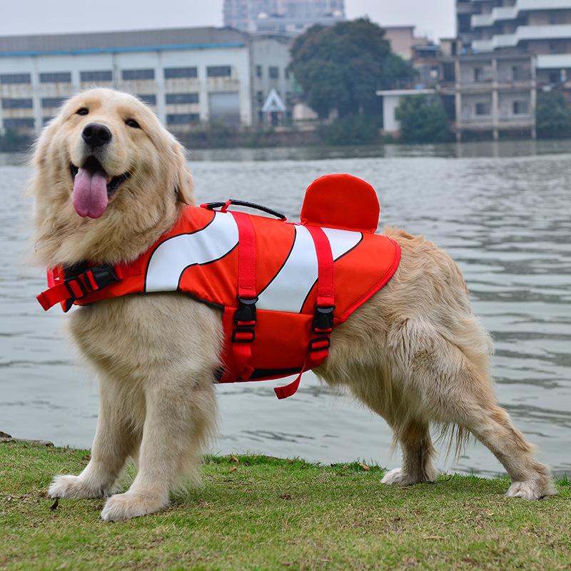 Dog Puppy Life Jacket Pet Lifesaver Swimwear