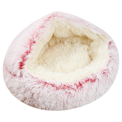 Cozy nook Cave Beds for Dogs cat Nesting bed Heating warm Winter