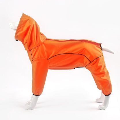 New Stylish Comfy Dog Full Coverage Raincoat Large Dog Waterproof Breathable