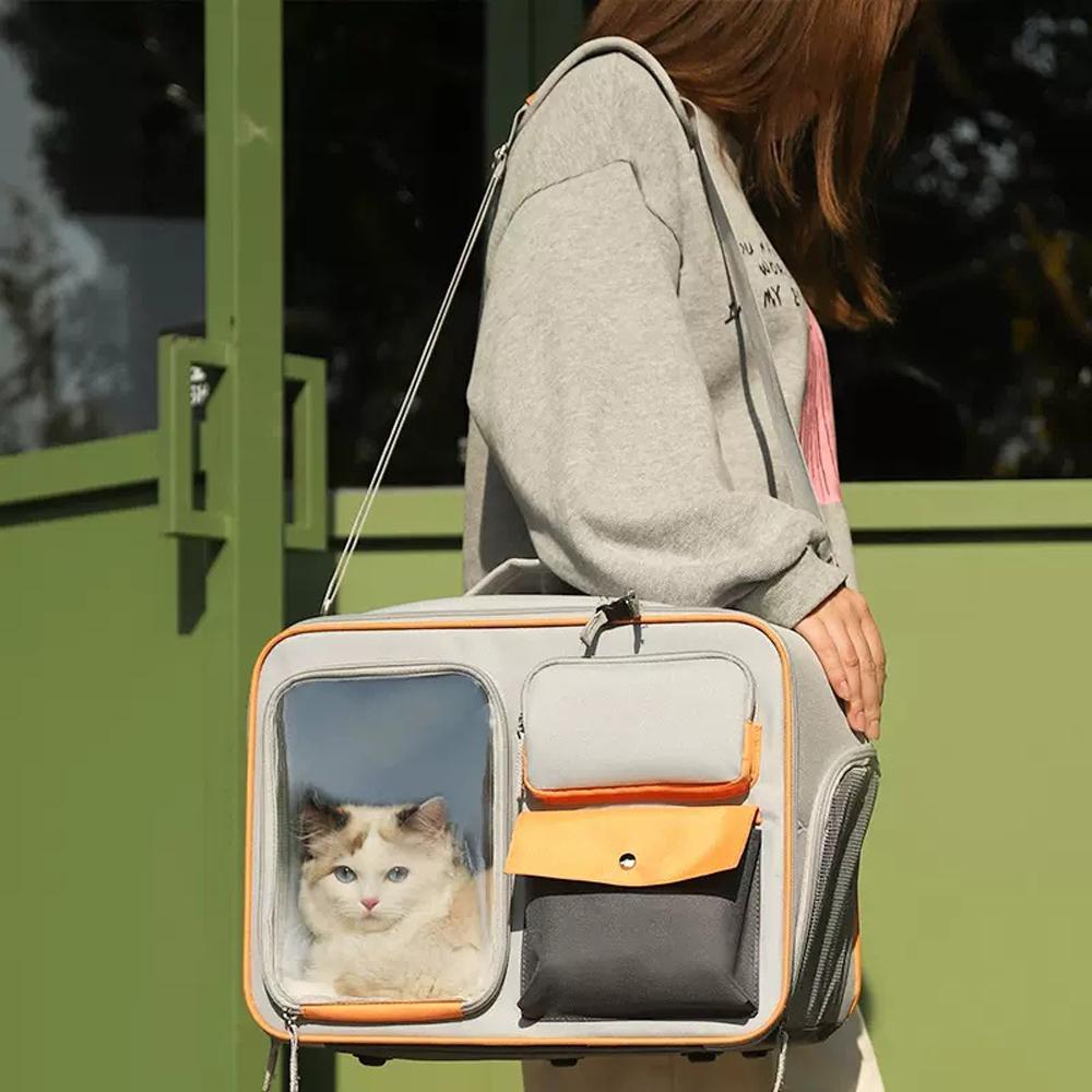 Pet Backpack Breathable Outdoor Cat Airline Approved Carrier Travel Bag Dogs Portable Travel