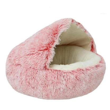 Cozy nook Cave Beds for Dogs cat Nesting bed Heating warm Winter