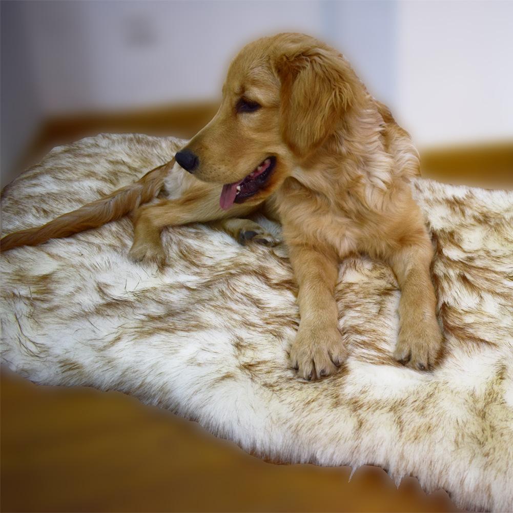 Pet Faux Fur Orthopedic Memory Foam Dog Bed Blanket Cat