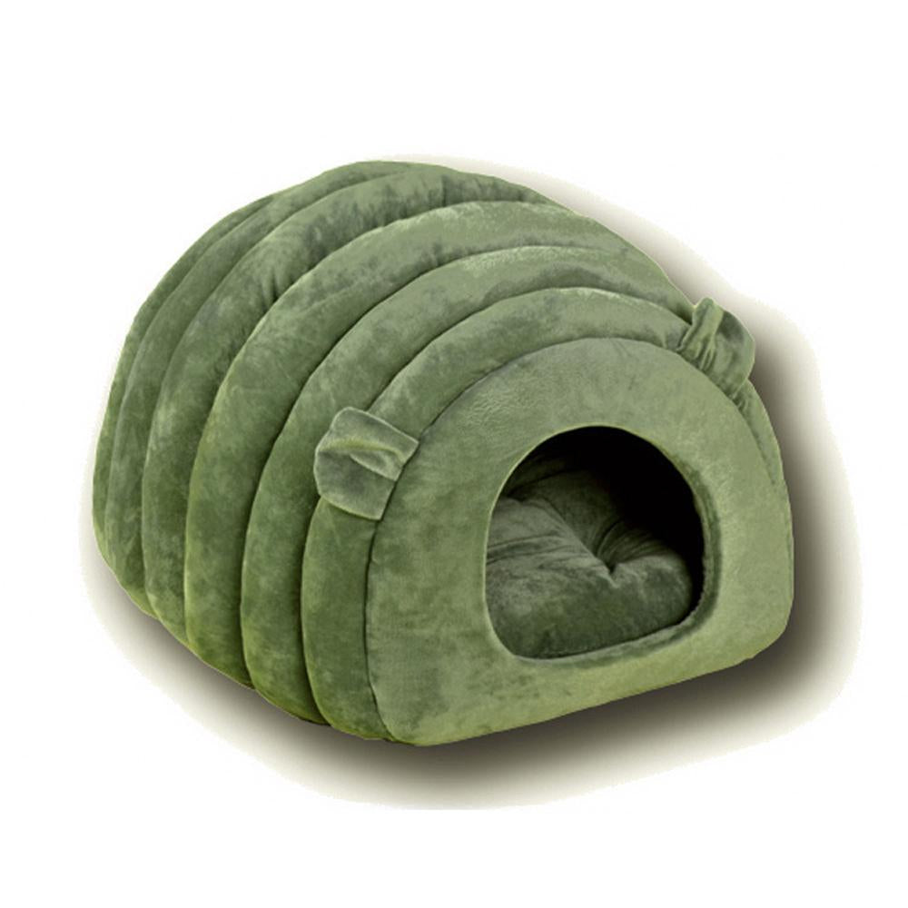 Cozy nook cave beds for dogs cat Nesting self heating warm semi-enclosed