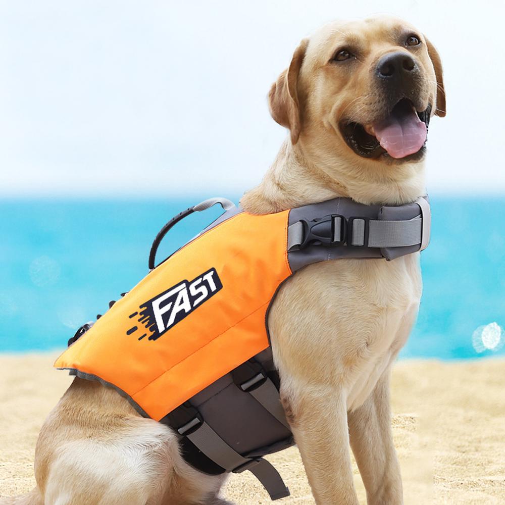 Dog Life Jacket Vest Waterproof and Breathable for Medium to Large Dogs Swimming