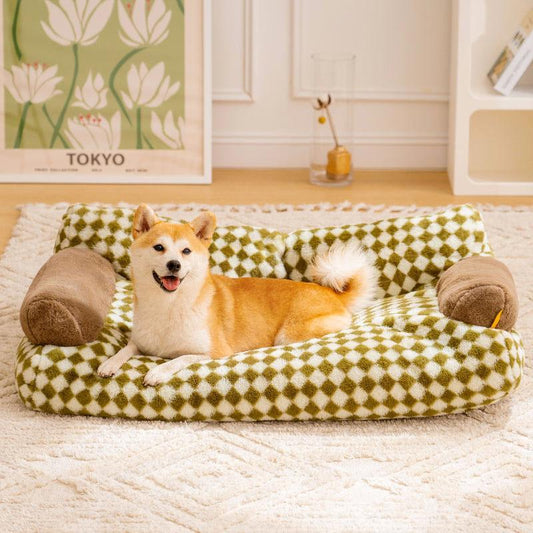 Vintage Leisure Diamond Dog & Cat Sofa Bed