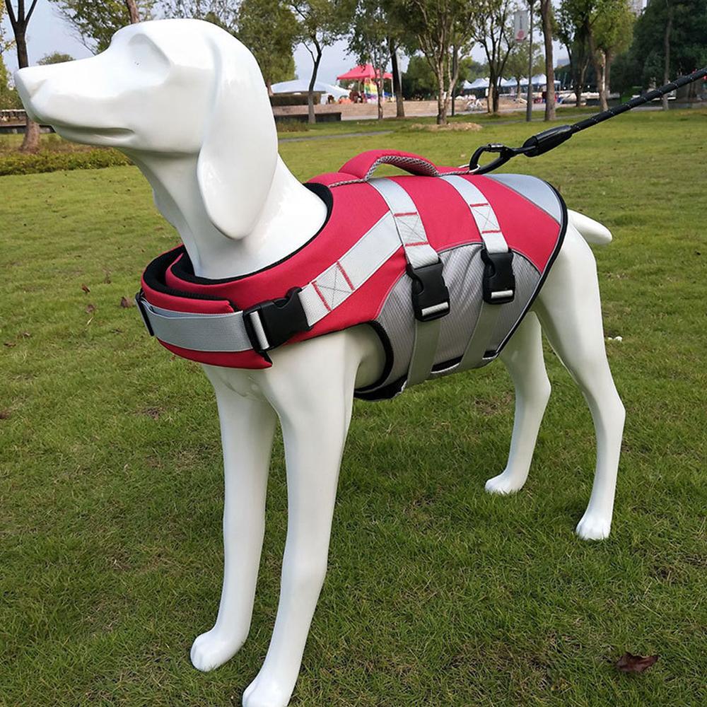 Pet Summer New Life Jacket, Essential for Dog Swimming Stylish Vest with High Buoyancy & Multi-colors