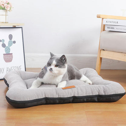 Anti-Slip Dog Cat Beds Mat Cushion Corduroy