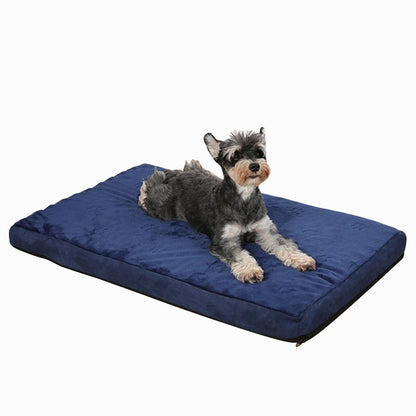 Dog Bed Mat Flannel Memory Sponge Oxford Cloth Chew of Proof Non-Slip