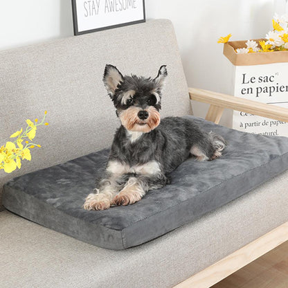 Dog Bed Mat Flannel Memory Sponge Oxford Cloth Chew of Proof Non-Slip