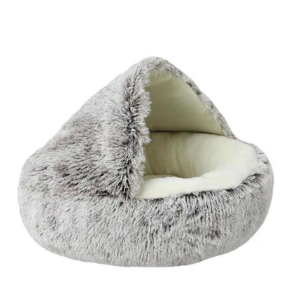 Cozy nook Cave Beds for Dogs cat Nesting bed Heating warm Winter