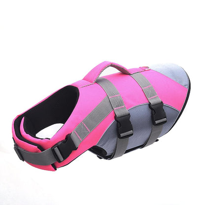 Pet Summer New Life Jacket, Essential for Dog Swimming Stylish Vest with High Buoyancy & Multi-colors