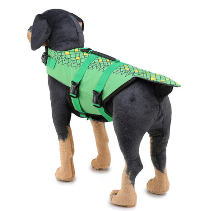 Whale mermaid chest back swimsuit life jacket Pet supplies Reflective buoyancy dog swimsuit