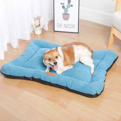 Anti-Slip Dog Cat Beds Mat Cushion Corduroy