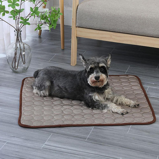 Pet ice silk summer cooling sofa pad breathable anti-bite For dog kennel