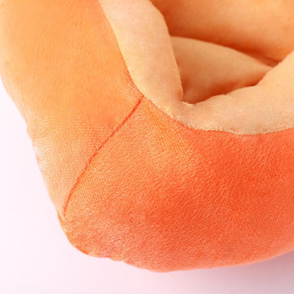 Creative Carrot Shape Cat Nest Pet Bed Soft Cozy Bed for Dogs Cats Puppy Kitten