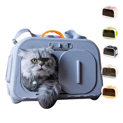 Stylish Portable High-Capacity Cat Carrier Space Capsule Design for Easy Travel