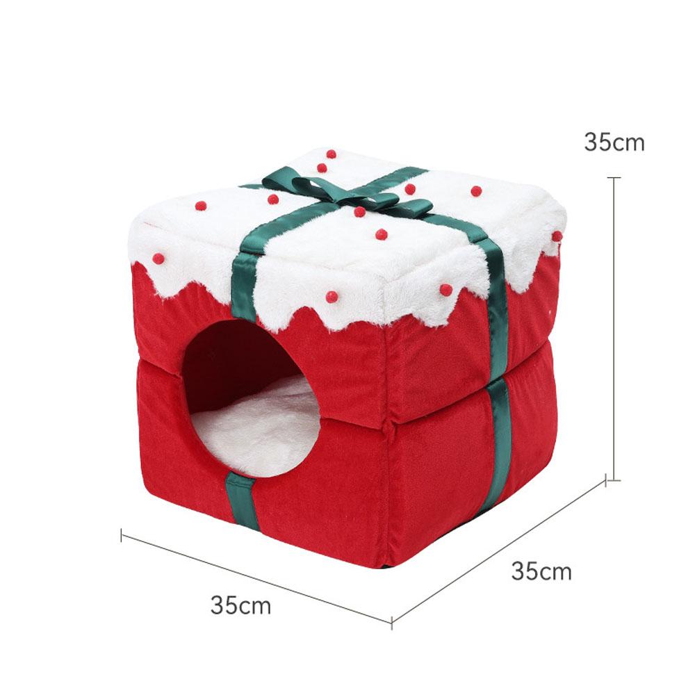 Pet Christmas Gift Cottage Cave Beds For Dogs Cat Removable and washable