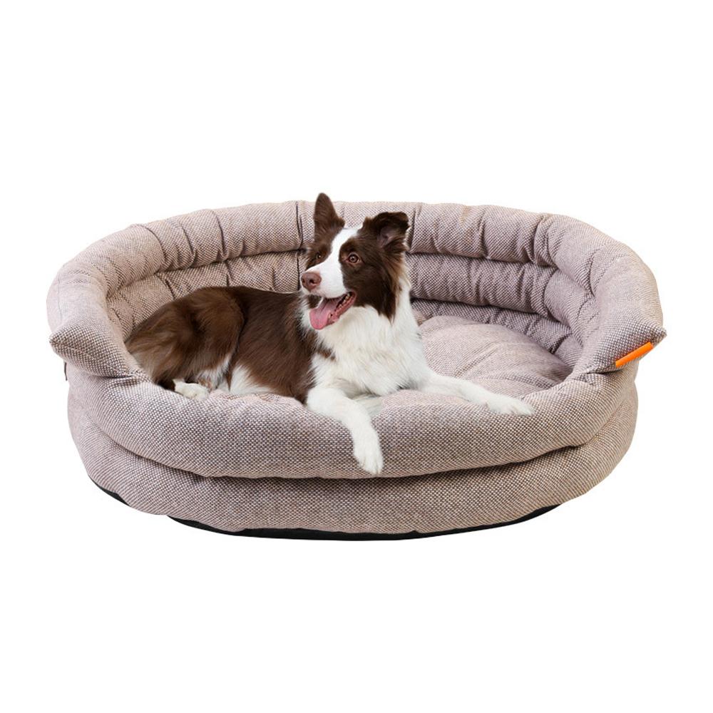 Pet dog cat bed with sofa couch mat Removable and washable burlap