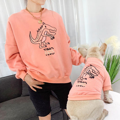 Pet Matching Owners Hoodie Single Dog Cute Men and Women One Size