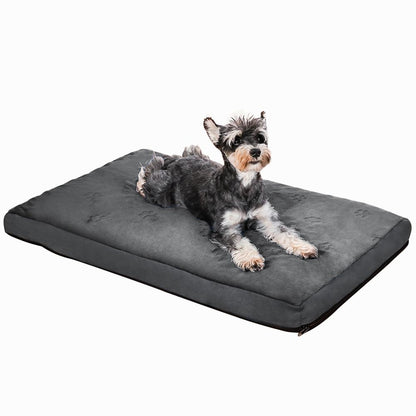 Dog Bed Mat Flannel Memory Sponge Oxford Cloth Chew of Proof Non-Slip