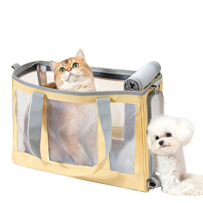 Pet carrier Cat puppy dog portable handbag shouder bag space cabin