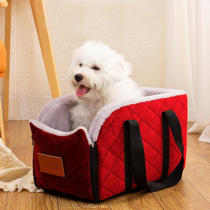 Pet dog puppy cat Anti-shake can be fixed car seat bag for travel outing