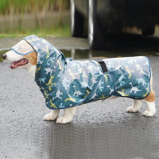 Pet Raincoats Belly Guard Raincoat PU Material Waterproof