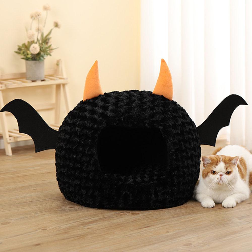 Short Plush Bat Shaped Cave Beds For dogs Cat Warm