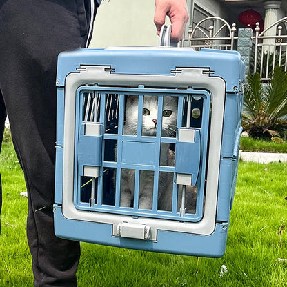 Pet portable approved box folding box outing cat bag pet cage dog cage